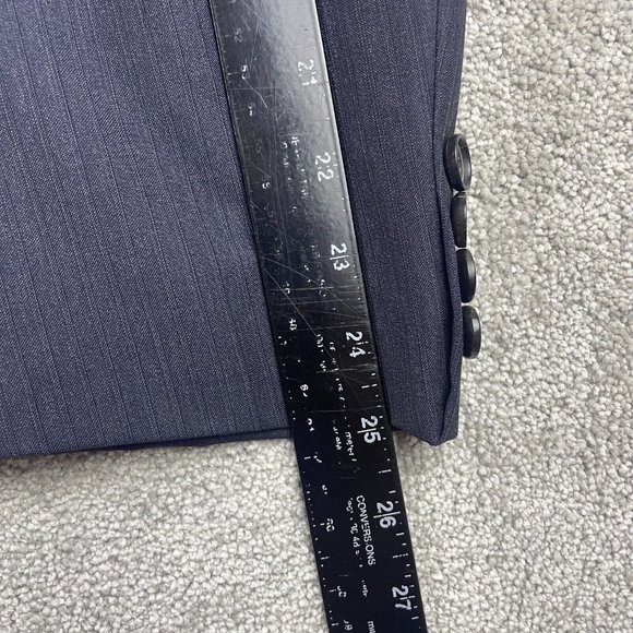 Hugo Boss Blazer Coat Men's Size 44R Navy 2 Button Lanificio Tesse Biella Wool - Picture 16 of 16